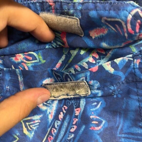 Bugatchi Uomo Men's Multi Color Floral Paisley Print Swim Board Shorts Size M - Picture 7 of 10